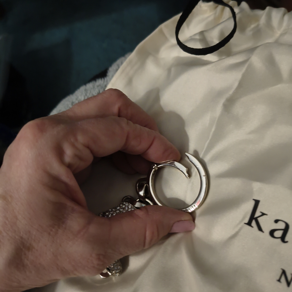 Kate Spade Ice Skate Keychain Charm Bling - Picture 10 of 11
